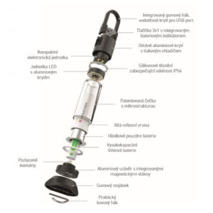 Ledlenser ML6 - stmievané nabíjateľné LED svietidlo/3200 mAh IP54 750 lm