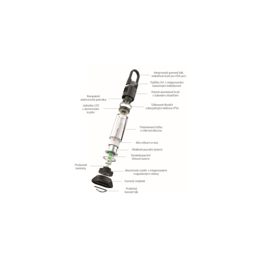 Ledlenser ML6 - stmievané nabíjateľné LED svietidlo/3200 mAh IP54 750 lm
