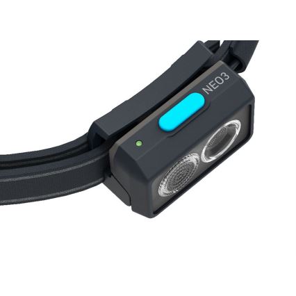 Ledlenser NEO3 - stmievateľná čelovka LED/3xAAA IP54 400 lm 20 h modrá