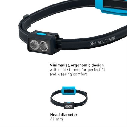 Ledlenser NEO3 - stmievateľná čelovka LED/3xAAA IP54 400 lm 20 h modrá