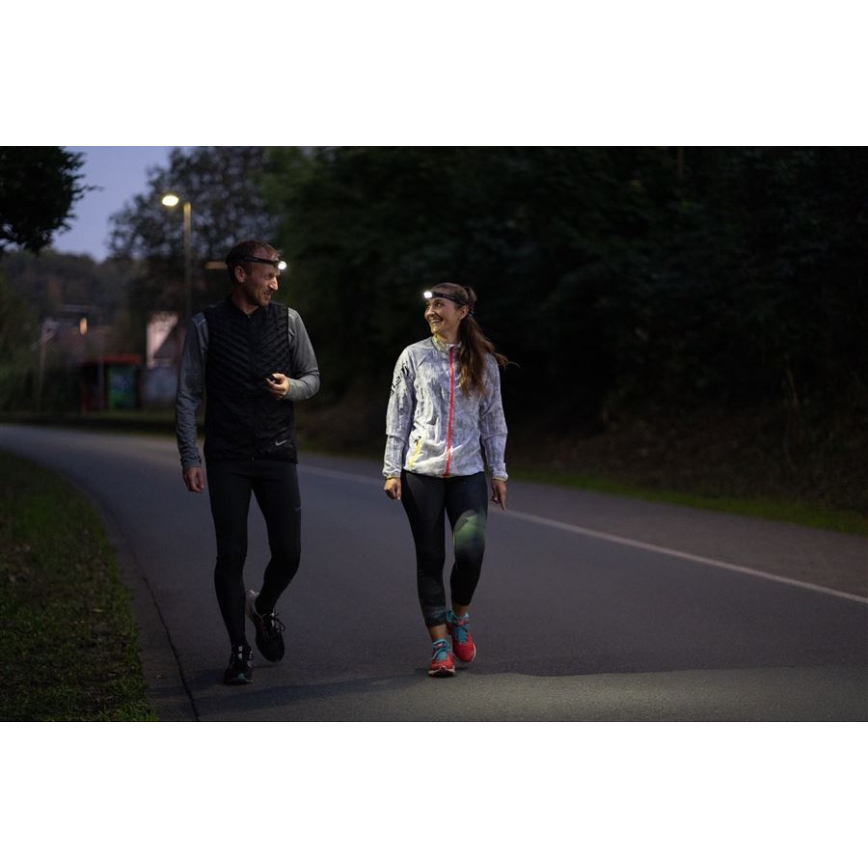 Ledlenser NEO5R - LED Stmievateľná nabíjateľná čelovka LED/1800 mAh IP54 600 lm 35 h čierna/biela