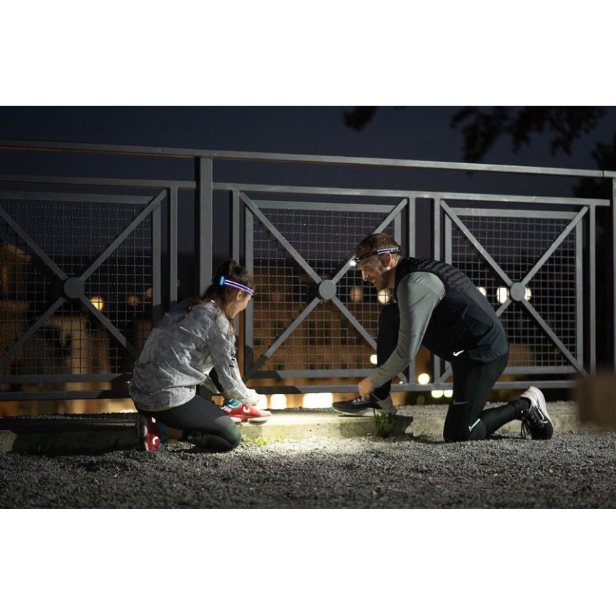 Ledlenser NEO5R - LED Stmievateľná nabíjateľná čelovka LED/1800 mAh IP54 600 lm 35 h čierna/biela
