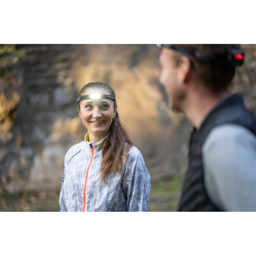Ledlenser NEO5R - LED Stmievateľná nabíjateľná čelovka LED/1800 mAh IP54 600 lm 35 h čierna/biela