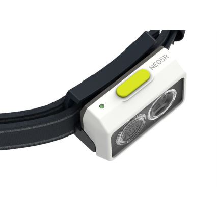 Ledlenser NEO5R - LED Stmievateľná nabíjateľná čelovka LED/1800 mAh IP54 600 lm 35 h čierna/biela
