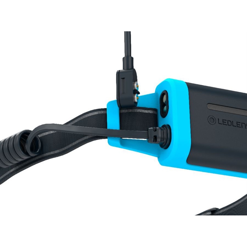Ledlenser NEO5R - LED stmievateľná dobíjateľná čelovka LED/1800 mAh IP54 600 lm 35 h modrá
