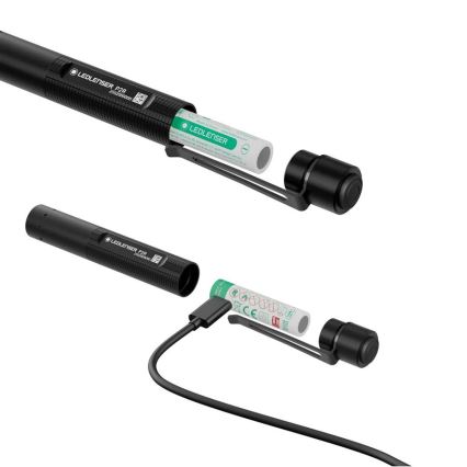 Ledlenser P2R - stmievateľná nabíjateľná LED baterka LED/1xAAA/300 mAh IP54 200 lm 8 h čierna