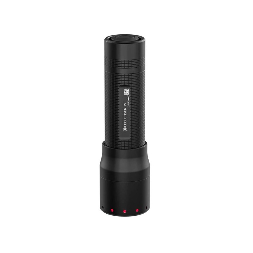 Ledlenser P7 - LED stmievateľná baterka LED/4xAAA IP54 450 lm 25 h čierna