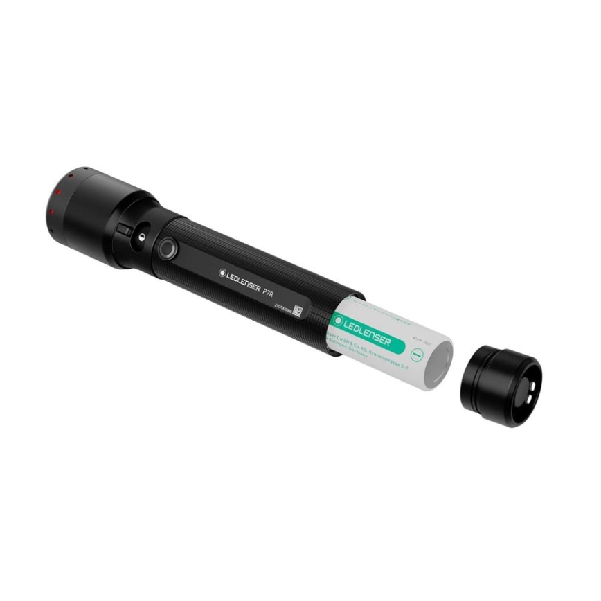 Ledlenser P7R - stmievateľná nabíjateľná LED baterka LED/4600 mAh IP68 2000 lm 80 h čierna