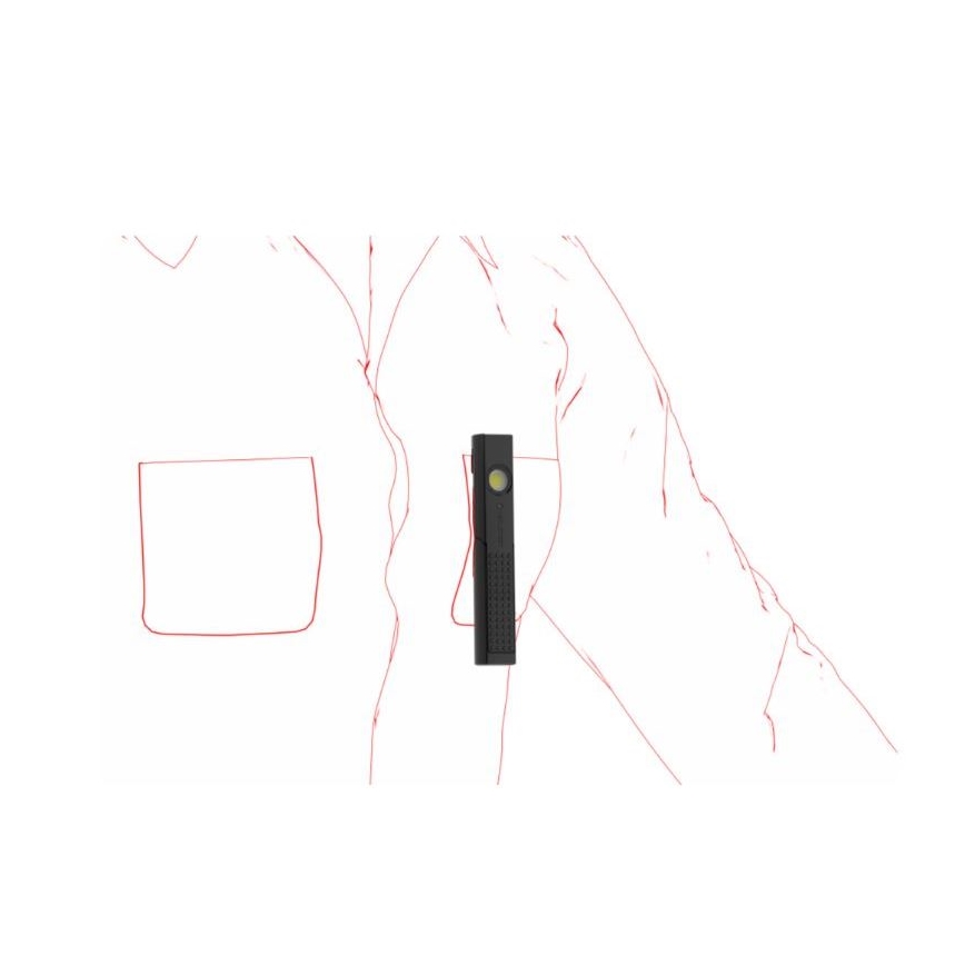 Ledlenser W4R - stmievateľné nabíjacie pracovné LED svietidlo, 760 mAh, IP54, 220 lm