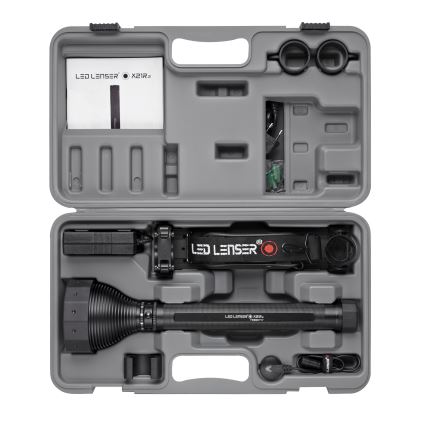 Ledlenser X21R - stmievateľná, nabíjateľná LED baterka 5000 mAh, IP54, 5000 lm, 40 h