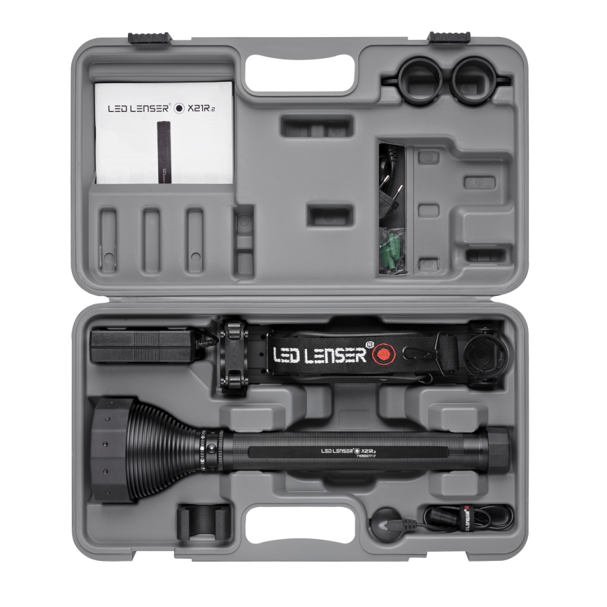 Ledlenser X21R - stmievateľná, nabíjateľná LED baterka 5000 mAh, IP54, 5000 lm, 40 h