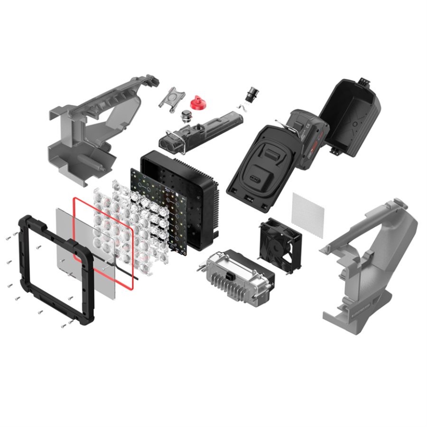 Ledlenser XP30R - stmievateľná nabíjateľná LED baterka, 5000 mAh, IP54, 32000 lm, 16 h, sivá