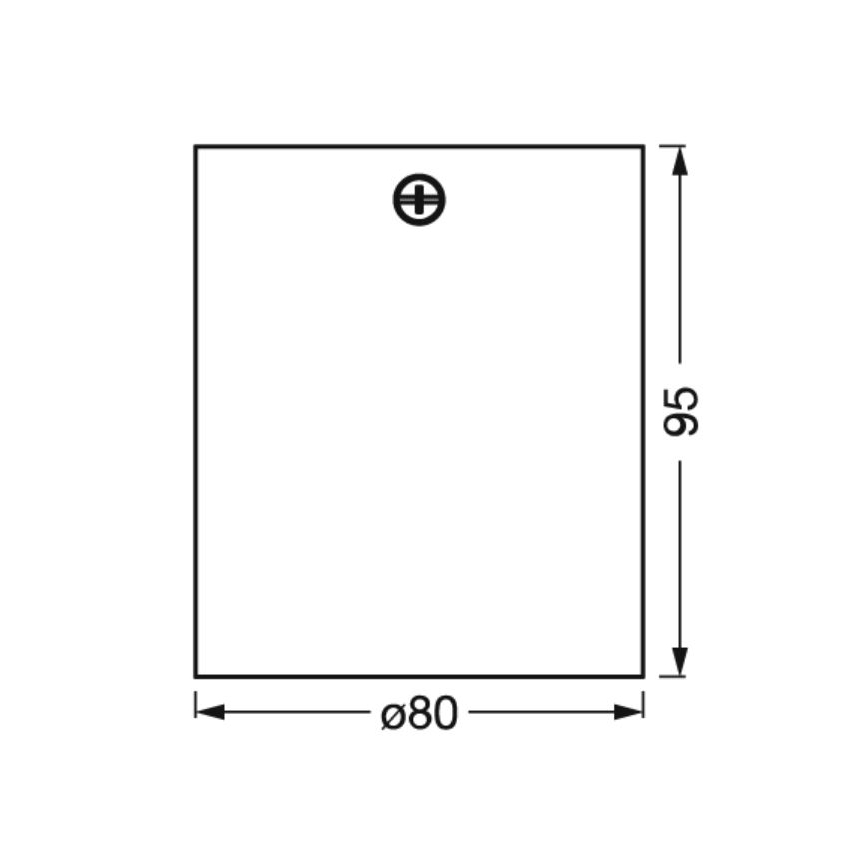 Ledvance - Bodové svietidlo SPOT 1xGU10/7W/230V čierna