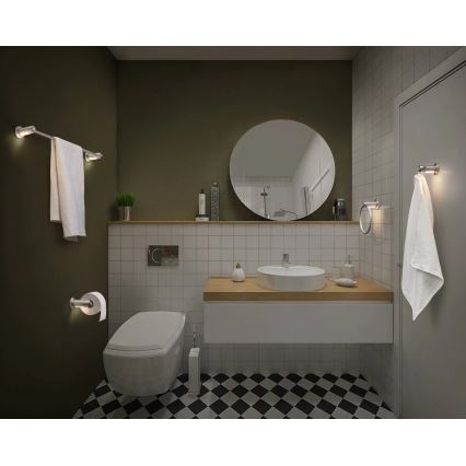 Ledvance - Držiak toaletného papiera s LED podsvietením 3xAAA IP44