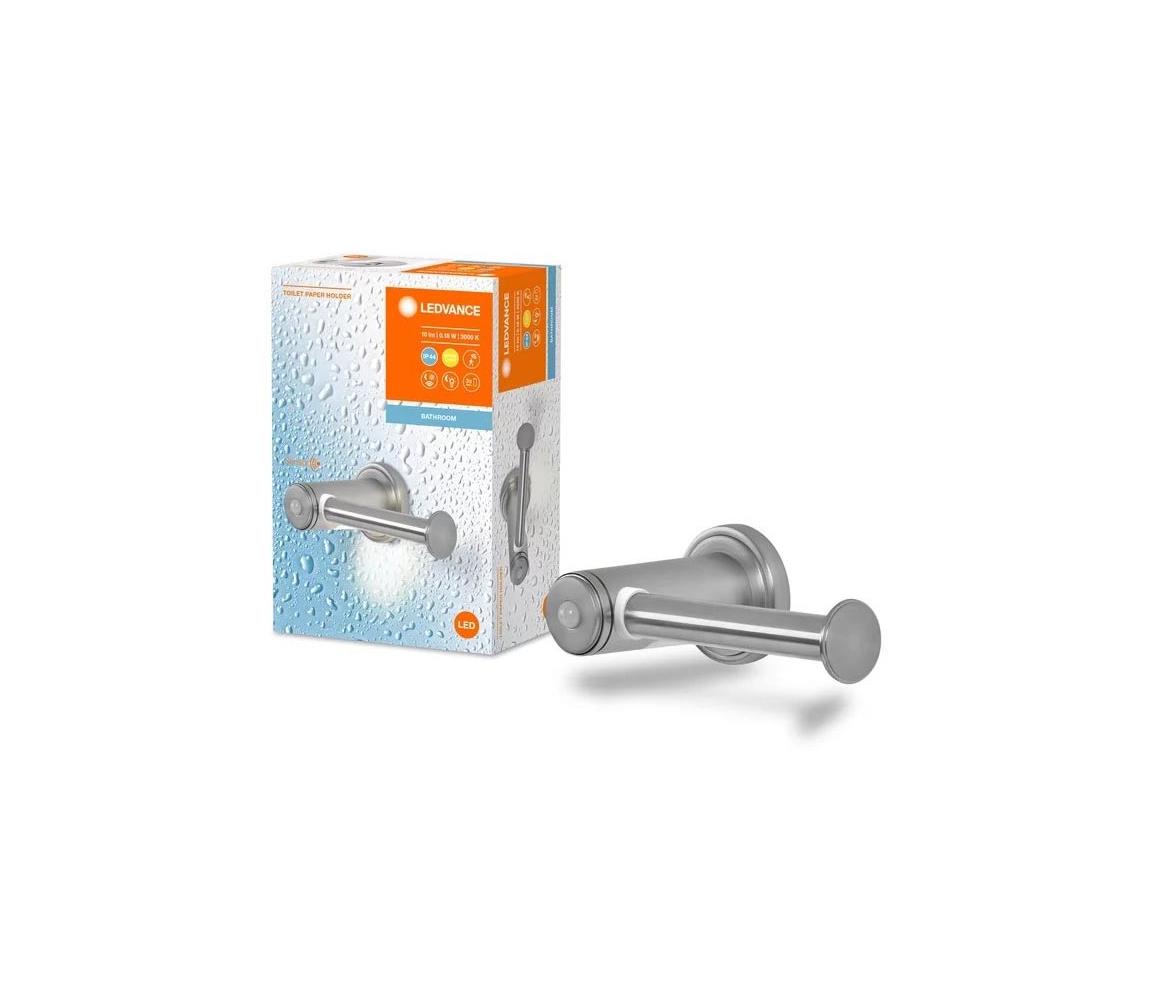 Ledvance Ledvance - Držiak toaletného papiera s LED podsvietením IP44