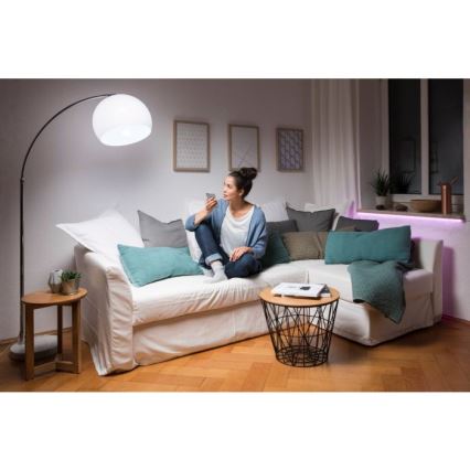 Ledvance - Inteligentný reproduktor Google Nest Mini + LED Stmievateľná žiarovka SMART+ A60 E27/6,5W/230V 2700K