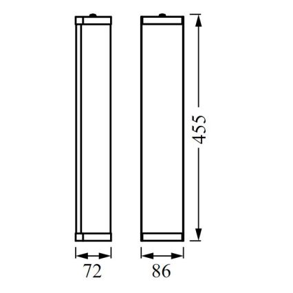 Ledvance - Kúpeľňové nástenné svietidlo BATHROOM CLASSIC 3xE14/12W/230V IP44