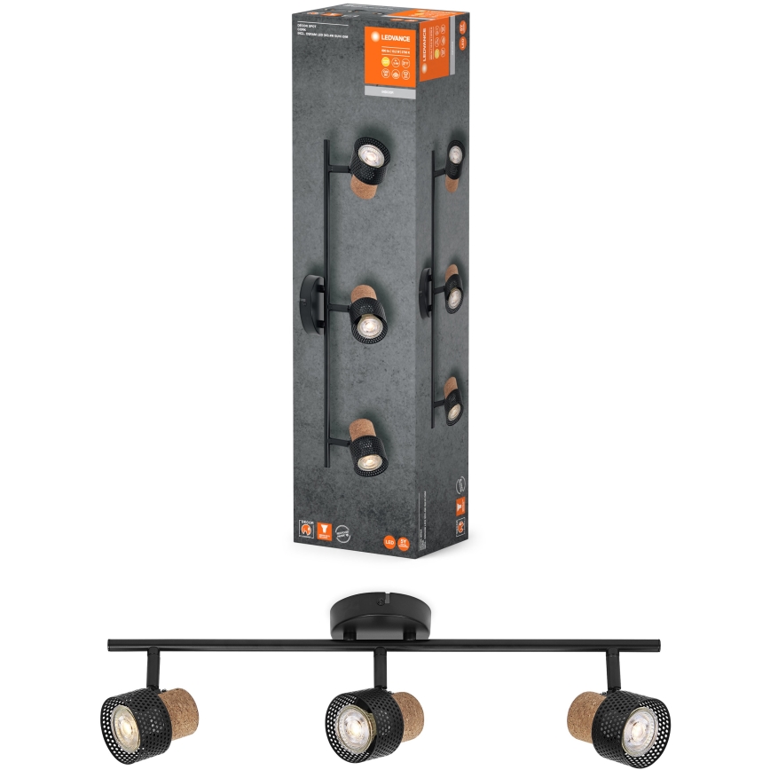 Ledvance - LED Bodové svietidlo DECOR CORK 3xGU10/3,4W/230V