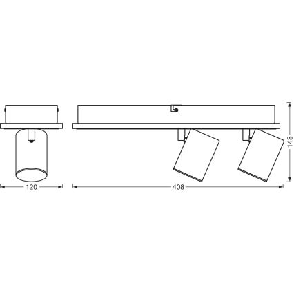 Ledvance - LED Bodové svietidlo DECOR MARS LED/29W/230V