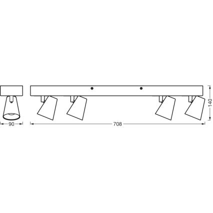 Ledvance - LED Bodové svietidlo DECOR NEPTUNE LED/27W/230V