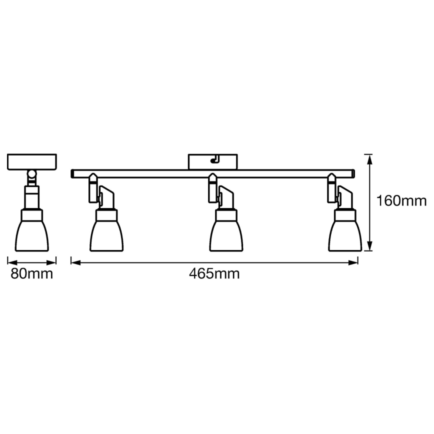 Ledvance - LED Bodové svietidlo SPOT 3xG9/2W/230V