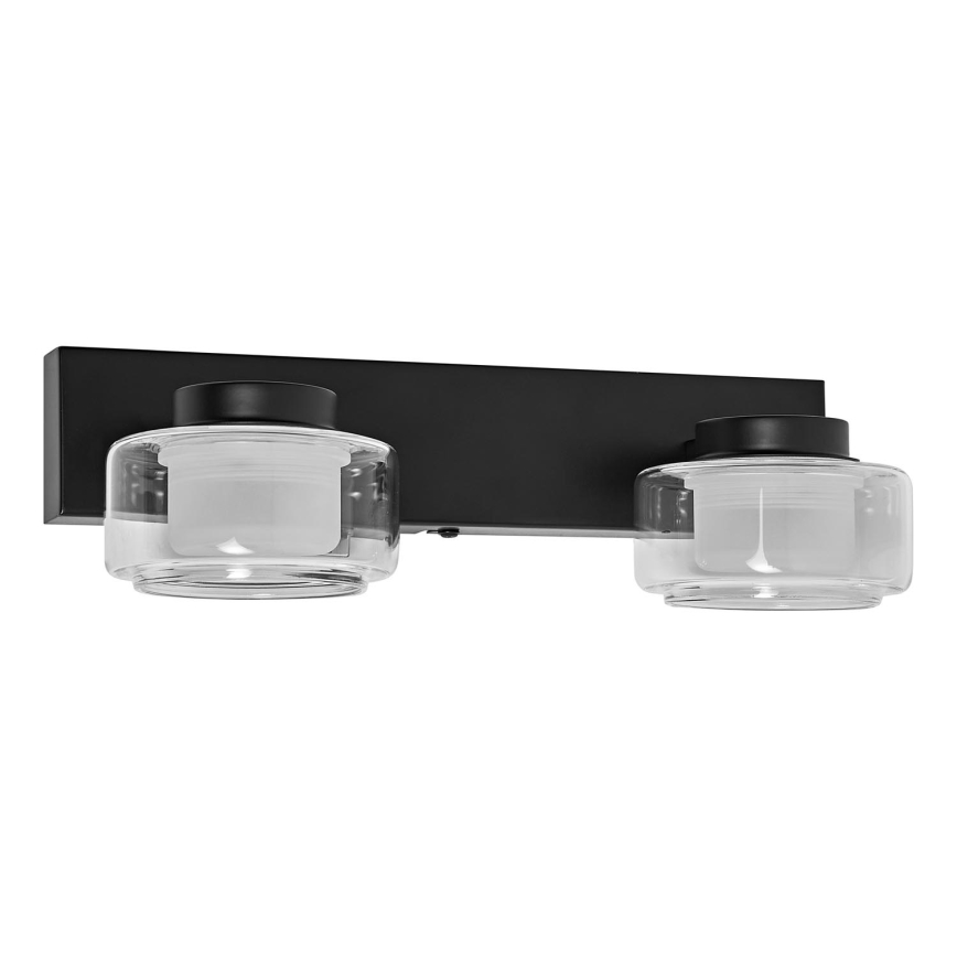 Ledvance - LED Kúpeľňové nástenné svietidlo ORBIS FLAME 2xLED/5,5W/230V 3000/4000K IP44 čierna