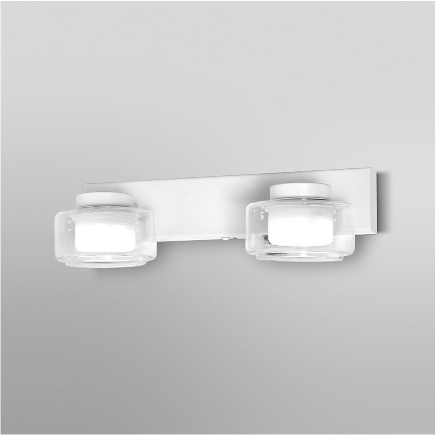Ledvance - LED Kúpeľňové nástenné svietidlo ORBIS FLAME 2xLED/5,5W/230V 3000/4000K IP44 biela