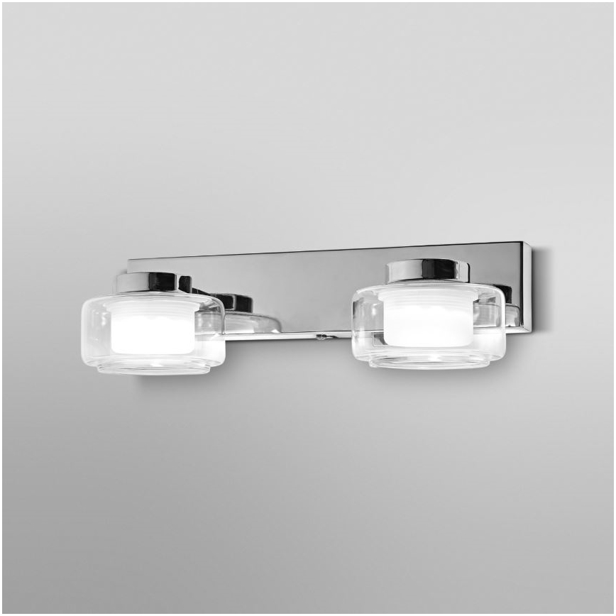 Ledvance - LED Kúpeľňové nástenné svietidlo ORBIS FLAME 2xLED/5,5W/230V 3000/4000K IP44 chróm