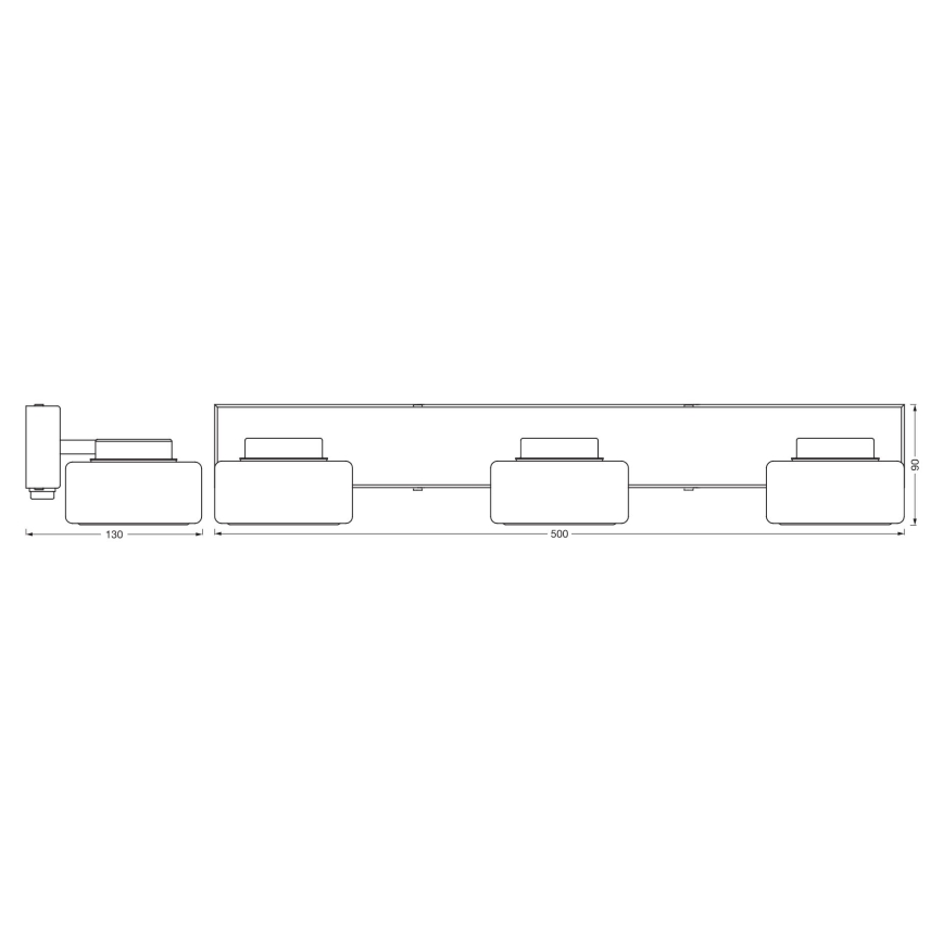 Ledvance - LED Kúpeľňové nástenné svietidlo ORBIS FLAME 3xLED/5,5W/230V 3000/4000K IP44 chróm
