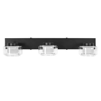 Ledvance - LED Kúpeľňové nástenné svietidlo ORBIS FLAME 3xLED/5,5W/230V 3000/4000K IP44 čierna