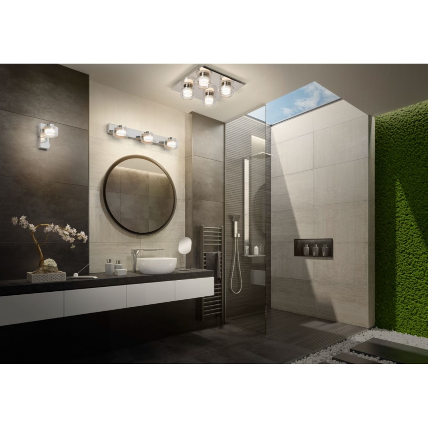 Ledvance - LED Kúpeľňové nástenné svietidlo ORBIS FLAME LED/5,5W/230V 3000/4000K IP44 chróm