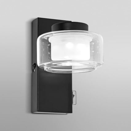 Ledvance - LED Kúpeľňové nástenné svietidlo ORBIS FLAME LED/5,5W/230V 3000/4000K IP44 čierna