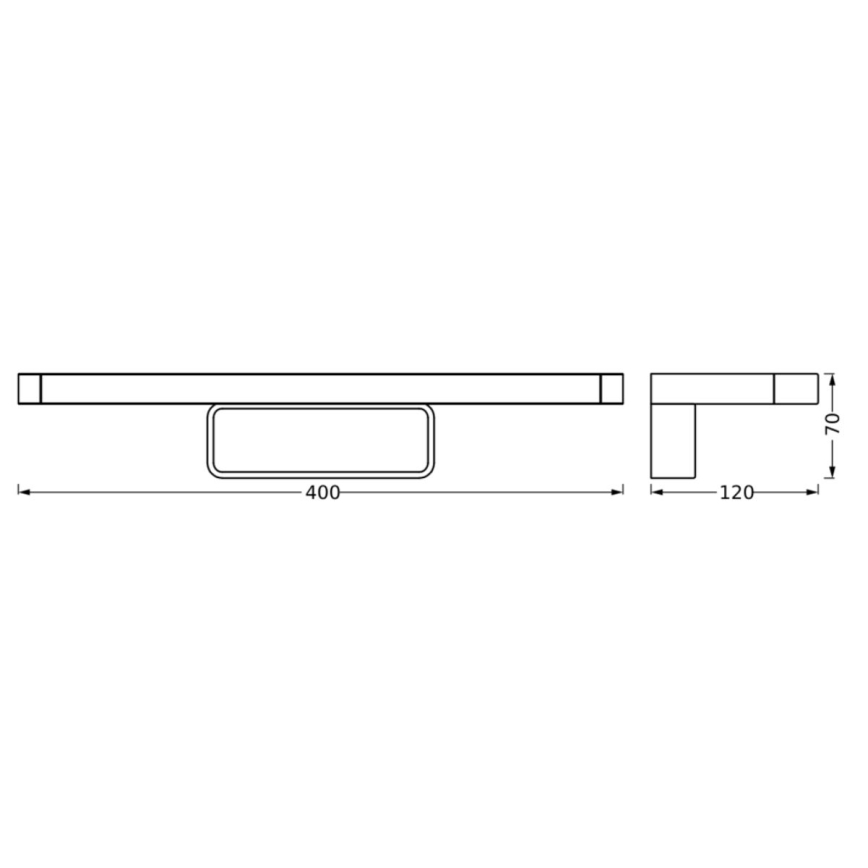 Ledvance - LED Kúpeľňové osvetlenie zrkadla DISC BAR LED/7W/230V 3000/4000K IP44