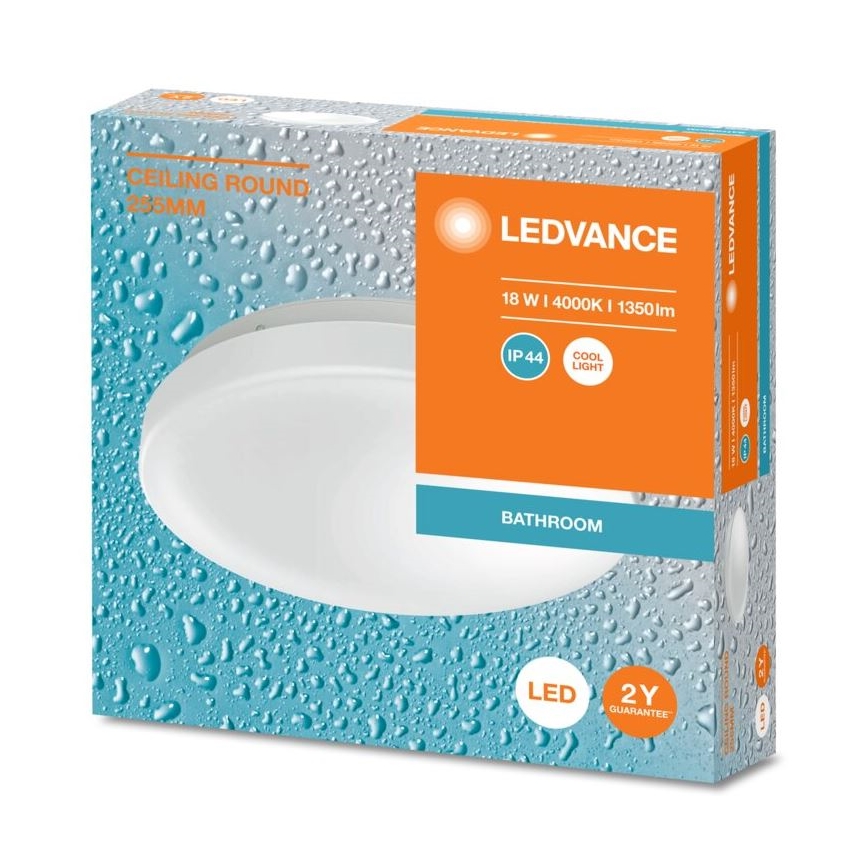 Ledvance - LED Kúpeľňové stropné svietidlo CEILING ROUND LED/18W/230V 4000K IP44