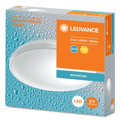 Ledvance - LED Kúpeľňové stropné svietidlo CEILING ROUND LED/24W/230V 3000K IP44