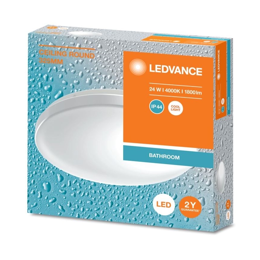 Ledvance - LED Kúpeľňové stropné svietidlo CEILING ROUND LED/24W/230V 4000K IP44