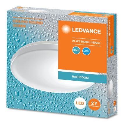 Ledvance - LED Kúpeľňové stropné svietidlo CEILING ROUND LED/24W/230V 6500K IP44