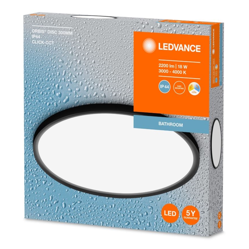 Ledvance - LED Kúpeľňové stropné svietidlo DISC LED/18W/230V 3000/4000K IP44