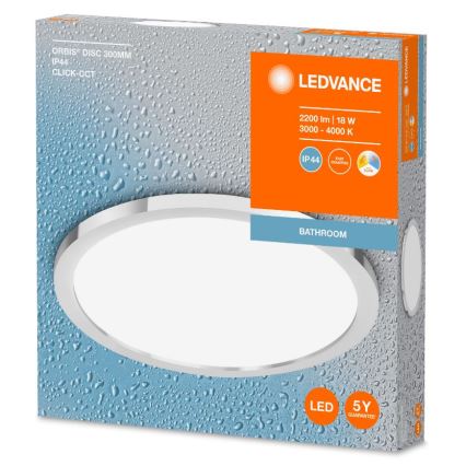 Ledvance - LED Kúpeľňové stropné svietidlo DISC LED/18W/230V 3000/4000K IP44