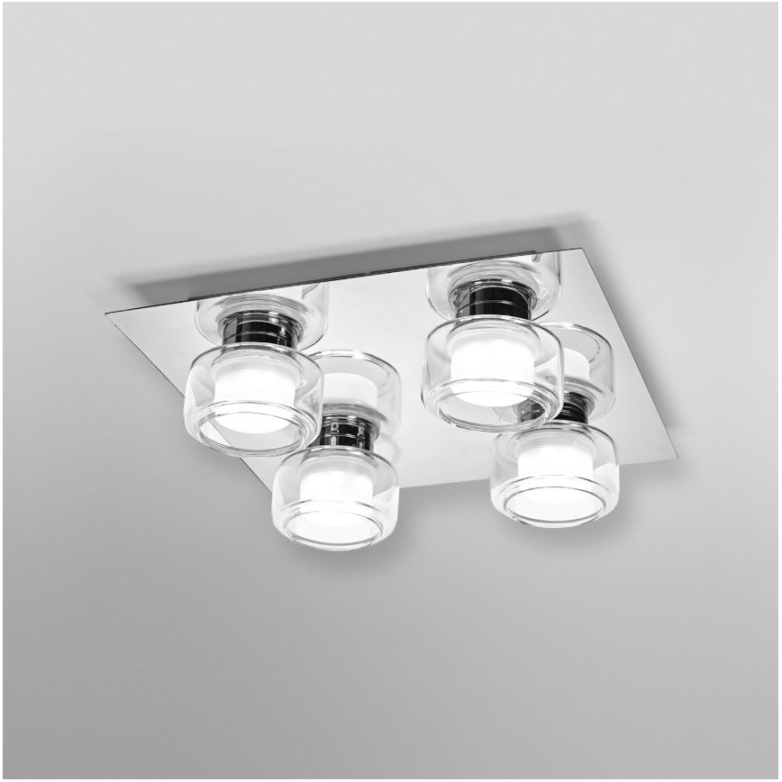 Ledvance - LED Kúpeľňové stropné svietidlo ORBIS FLAME 4xLED/5,5W/230V 3000/4000K IP44 chróm