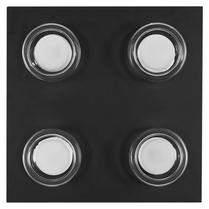 Ledvance - LED Kúpeľňové stropné svietidlo ORBIS FLAME 4xLED/5,5W/230V 3000/4000K IP44 čierna