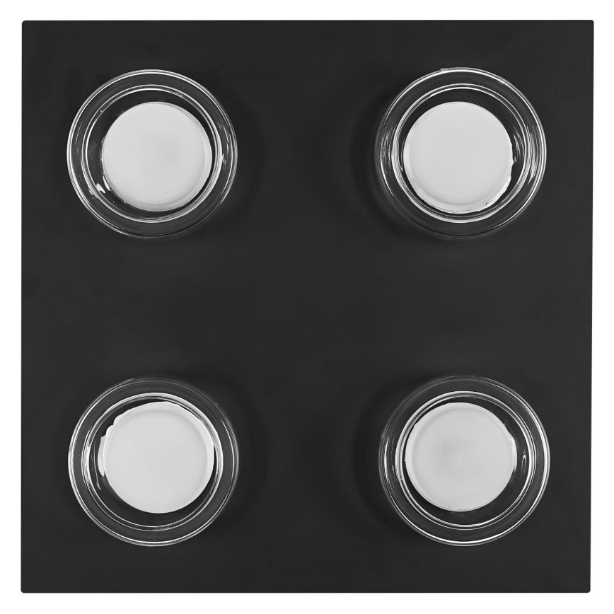 Ledvance - LED Kúpeľňové stropné svietidlo ORBIS FLAME 4xLED/5,5W/230V 3000/4000K IP44 čierna