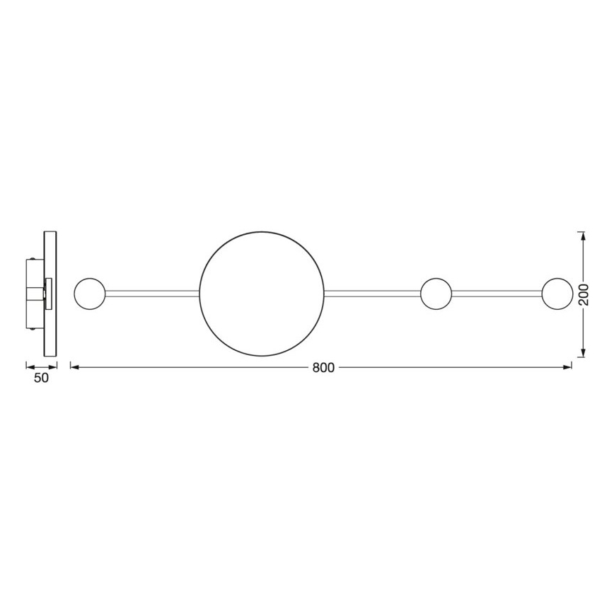 Ledvance - LED Nástenné svietidlo DECOR WOOD LED/6W/230V
