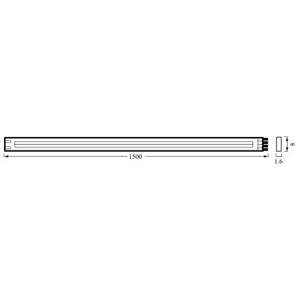 Ledvance - LED Pásik FLEX COB 1,5m LED/7,5W/230V