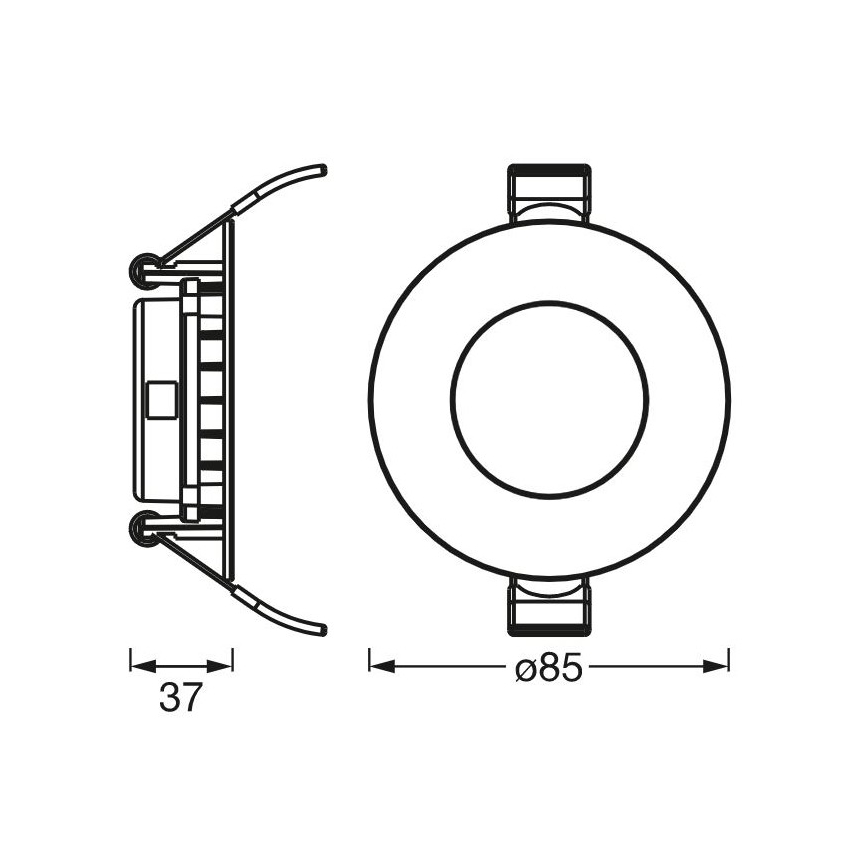 Ledvance - LED Podhľadové svietidlo SLIM LED/4,5W/230V 3000K