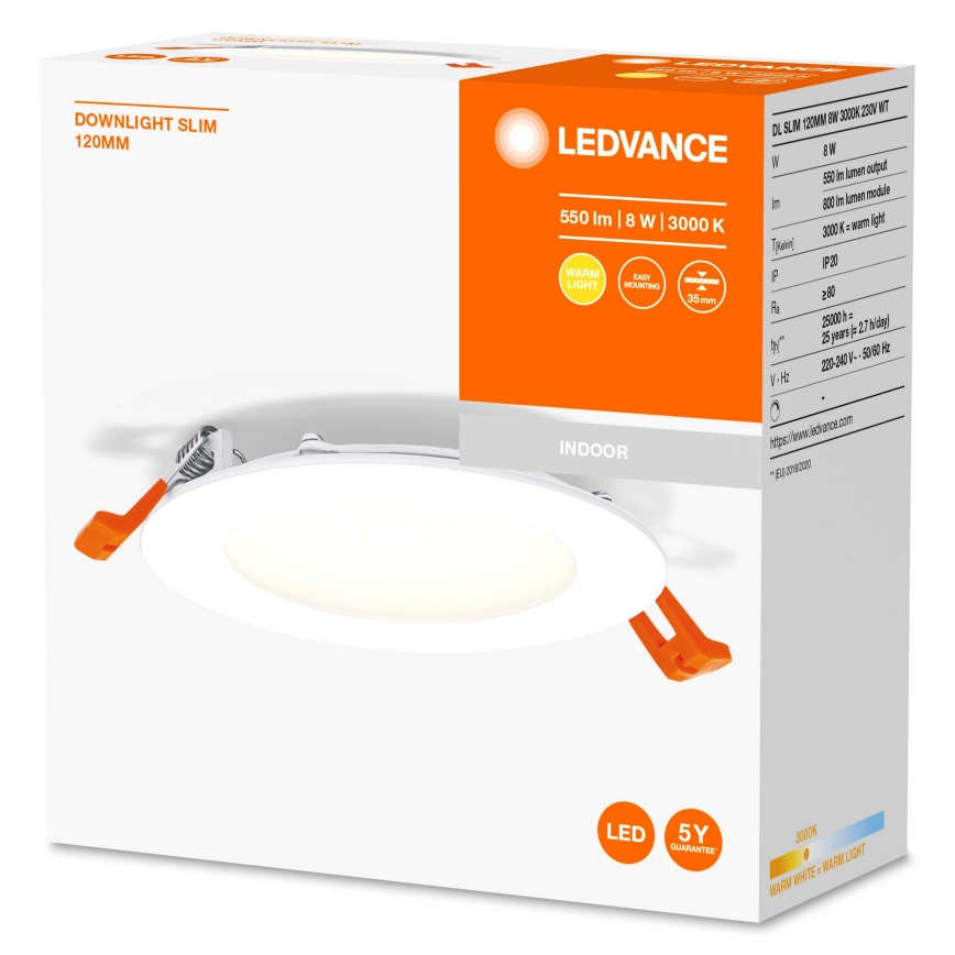 Ledvance - LED Podhľadové svietidlo SLIM LED/8W/230V 3000K