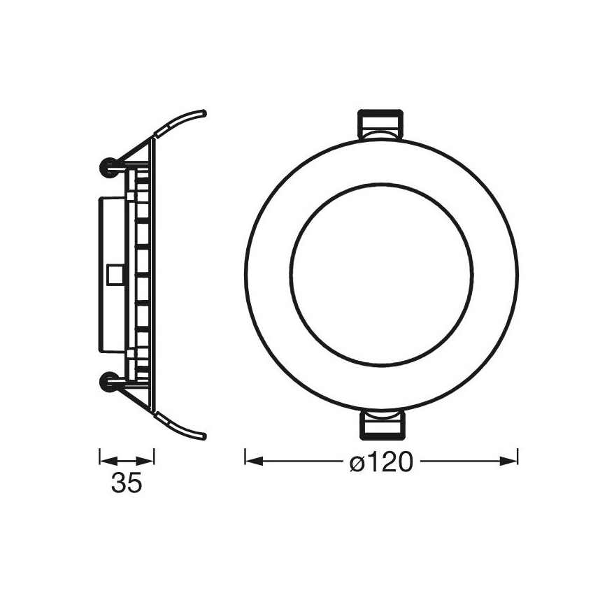 Ledvance - LED Podhľadové svietidlo SLIM LED/8W/230V 6500K