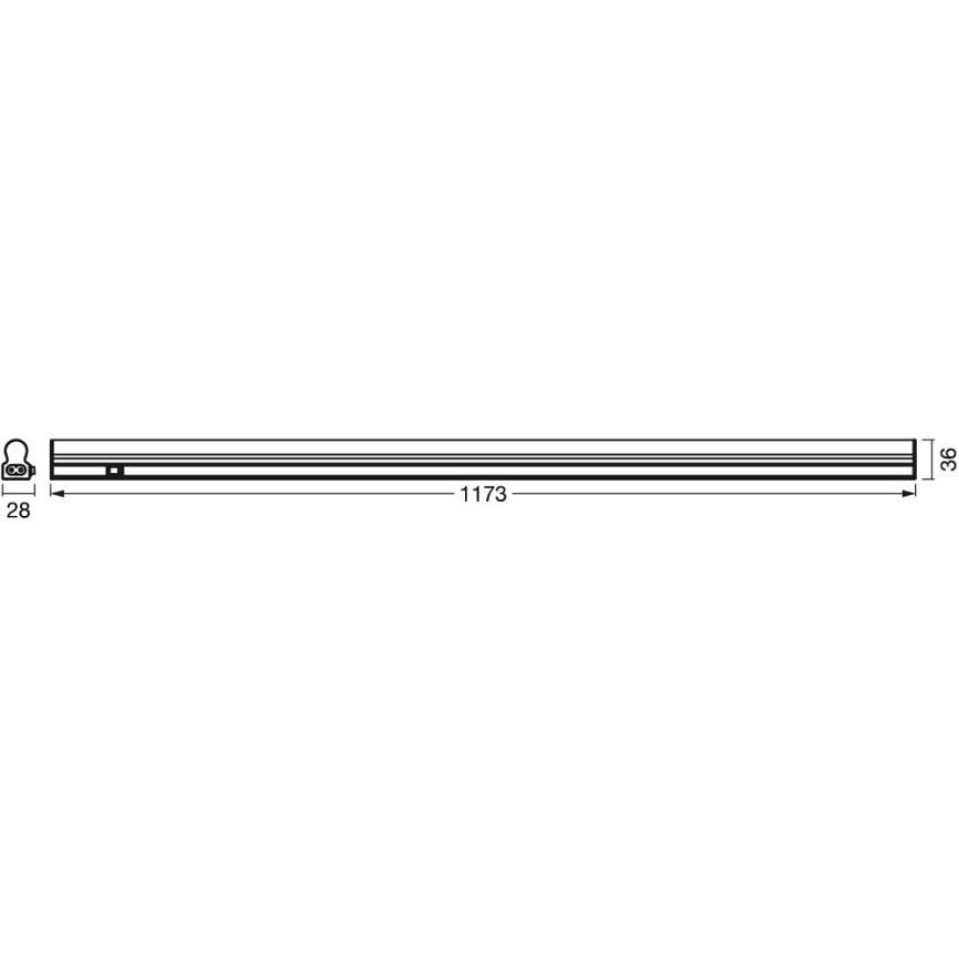Ledvance - LED Podlinkové svietidlo so senzorom BATTEN LED/14W/230V 120 cm
