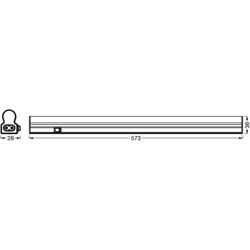 Ledvance - LED Podlinkové svietidlo so senzorom BATTEN LED/8W/230V 60 cm