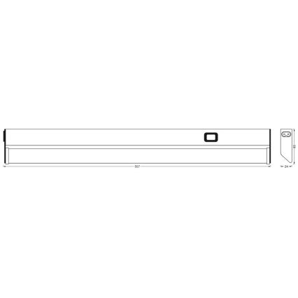 Ledvance - LED Podlinkové svietidlo so zásuvkami TURN LED/10W/230V